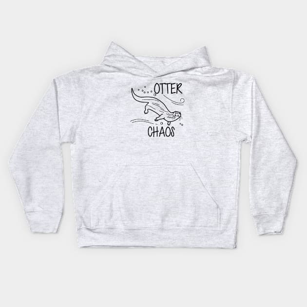 Otter Chaos Kids Hoodie by KC Happy Shop